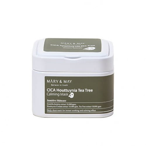 Mary&May Cica Houttuynia Tea Tree Calming Mask 2 maska do twarzy lagodząca